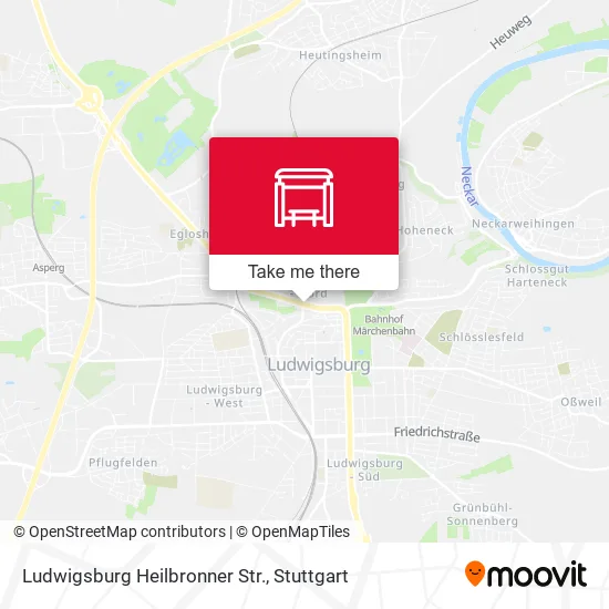Карта Ludwigsburg Heilbronner Str.