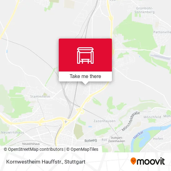 Карта Kornwestheim Hauffstr.