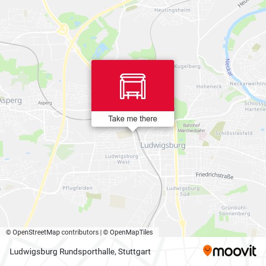Ludwigsburg Rundsporthalle map
