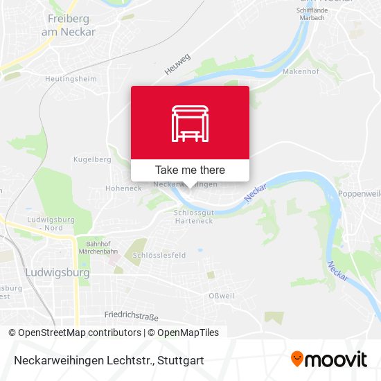 Neckarweihingen Lechtstr. map
