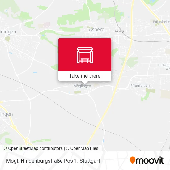 Карта Mögl. Hindenburgstraße Pos 1