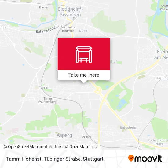 Карта Tamm Hohenst. Tübinger Straße