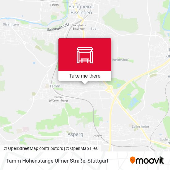 Tamm Hohenstange Ulmer Straße map