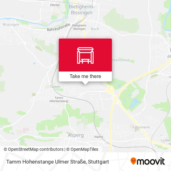 Карта Tamm Hohenstange Ulmer Straße