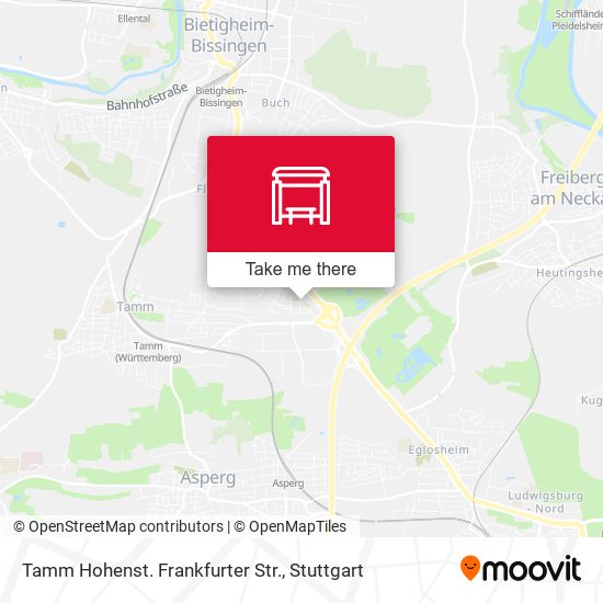 Tamm Hohenst. Frankfurter Str. map