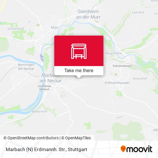 Marbach (N) Erdmannh. Str. map