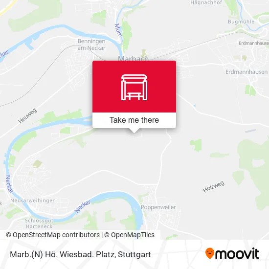 Карта Marb.(N) Hö. Wiesbad. Platz