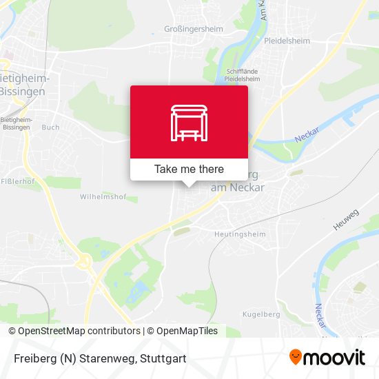 Freiberg (N) Starenweg map