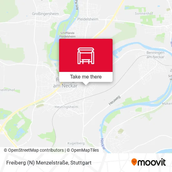 Карта Freiberg (N) Menzelstraße