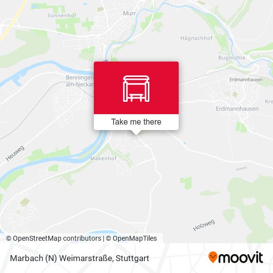 Карта Marbach (N) Weimarstraße