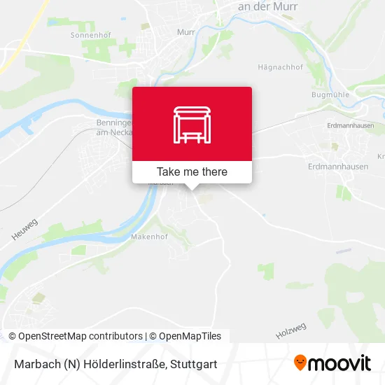 Карта Marbach (N) Hölderlinstraße