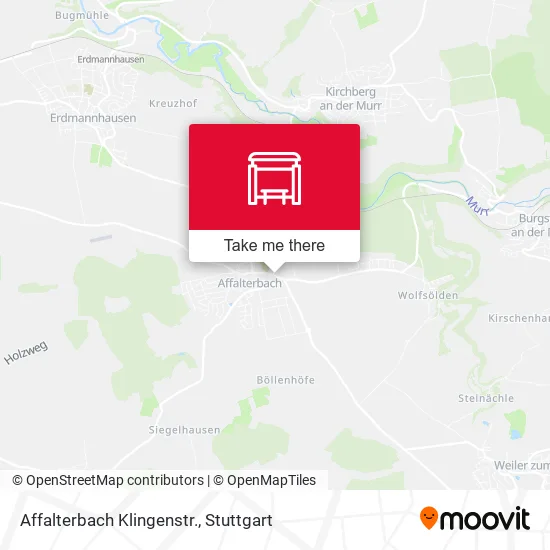 Карта Affalterbach Klingenstr.