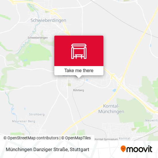 Münchingen Danziger Straße map
