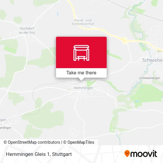 Карта Hemmingen Gleis 1