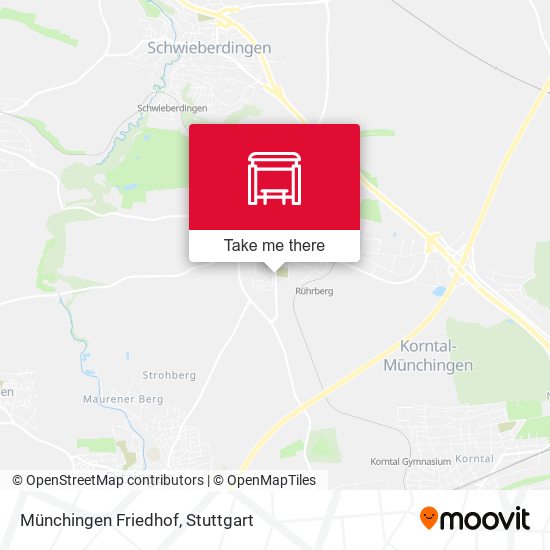 Münchingen Friedhof map