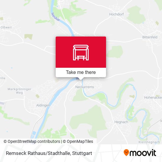 Remseck Rathaus/Stadthalle map