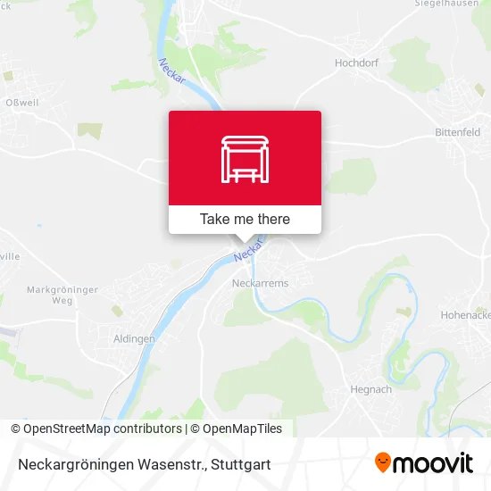 Карта Neckargröningen Wasenstr.