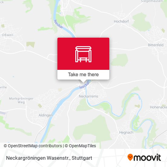 Карта Neckargröningen Wasenstr.