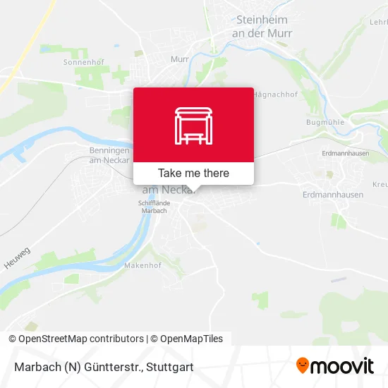 Карта Marbach (N) Güntterstr.
