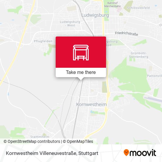 Kornwestheim Villeneuvestraße map