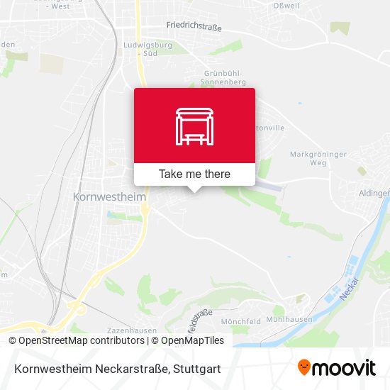 Kornwestheim Neckarstraße map