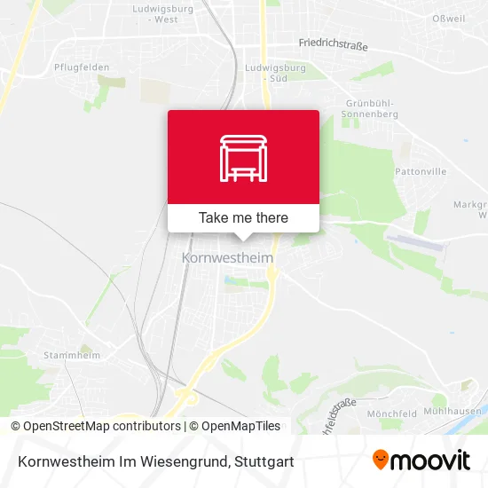 Карта Kornwestheim Im Wiesengrund