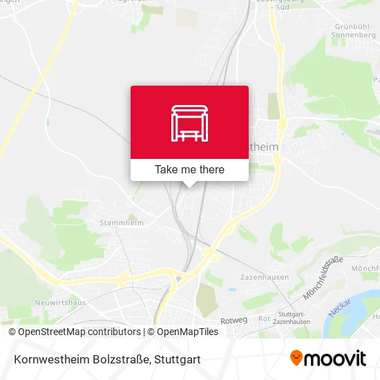 Карта Kornwestheim Bolzstraße
