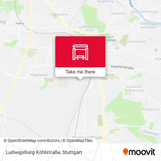 Карта Ludwigsburg Köhlstraße