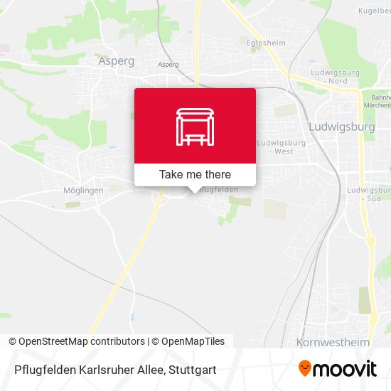 Pflugfelden Karlsruher Allee map