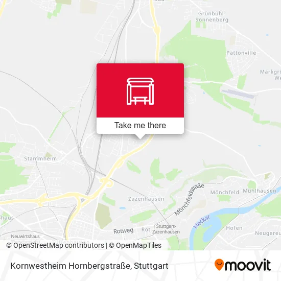 Карта Kornwestheim Hornbergstraße