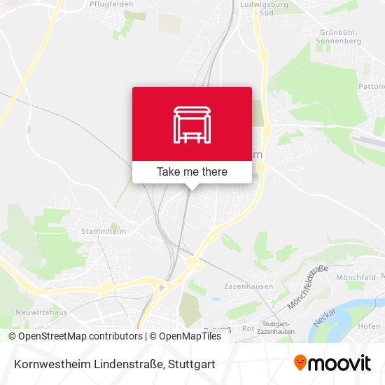 Kornwestheim Lindenstraße map
