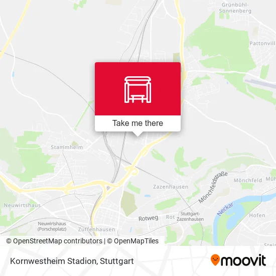 Карта Kornwestheim Stadion