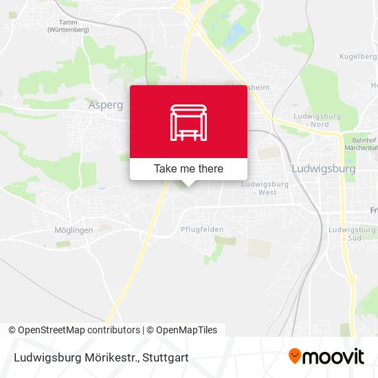 Ludwigsburg Mörikestr. map