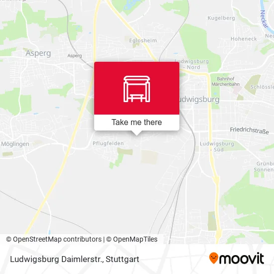 Карта Ludwigsburg Daimlerstr.