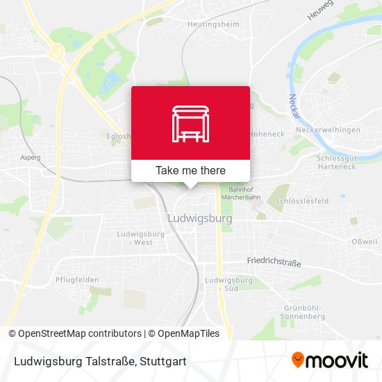 Ludwigsburg Talstraße map