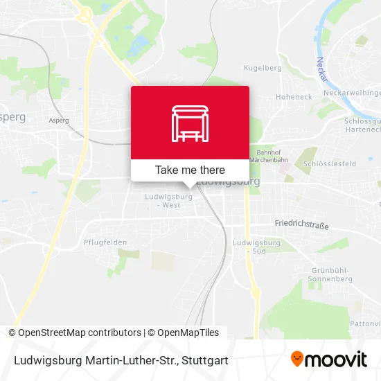 Карта Ludwigsburg Martin-Luther-Str.
