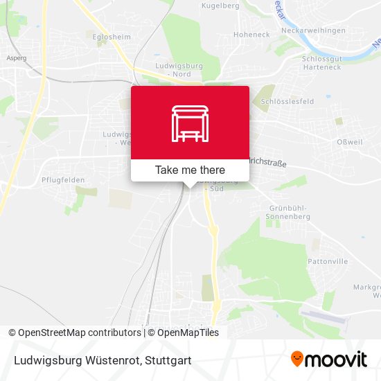 Ludwigsburg Wüstenrot map