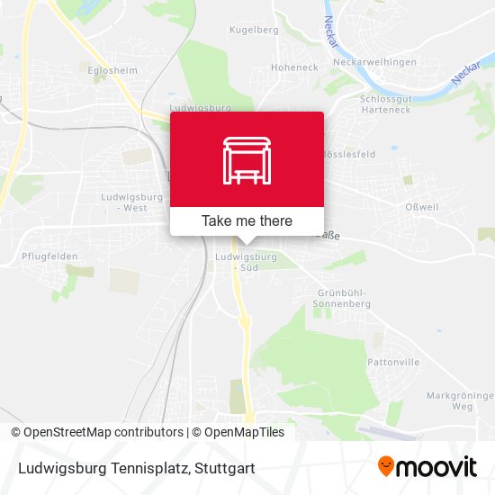 Ludwigsburg Tennisplatz map