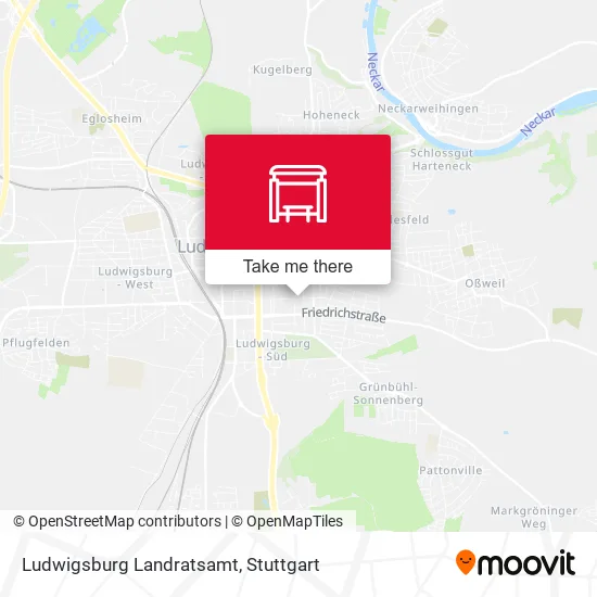 Ludwigsburg Landratsamt map