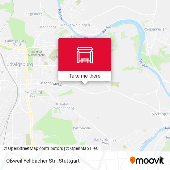 Oßweil Fellbacher Str. map