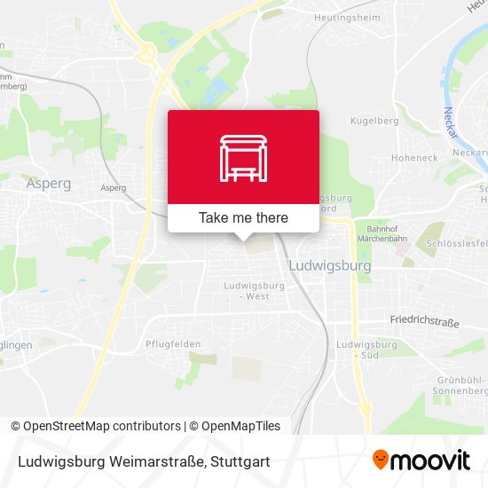 Ludwigsburg Weimarstraße map