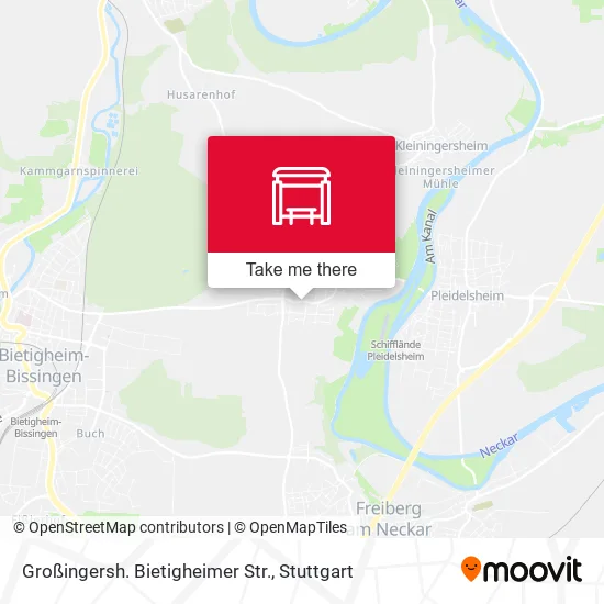 Карта Großingersh. Bietigheimer Str.
