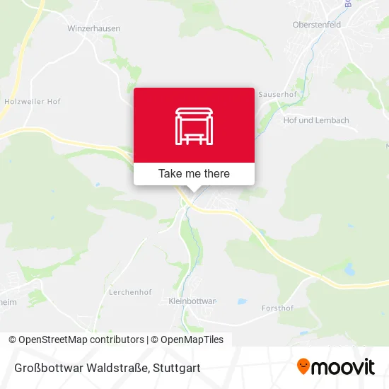 Карта Großbottwar Waldstraße