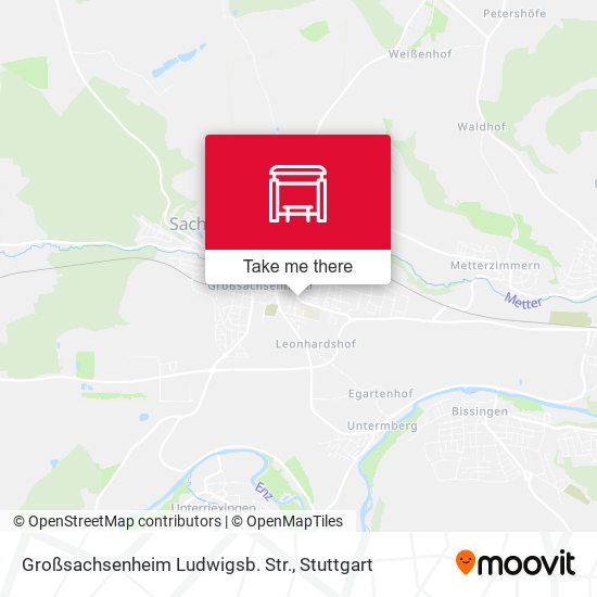 Карта Großsachsenheim Ludwigsb. Str.