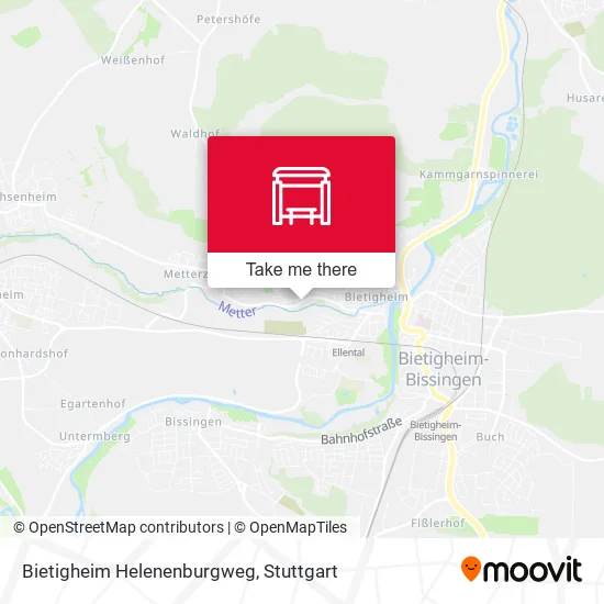 Карта Bietigheim Helenenburgweg