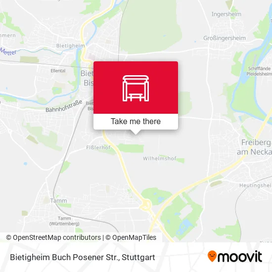 Карта Bietigheim Buch Posener Str.