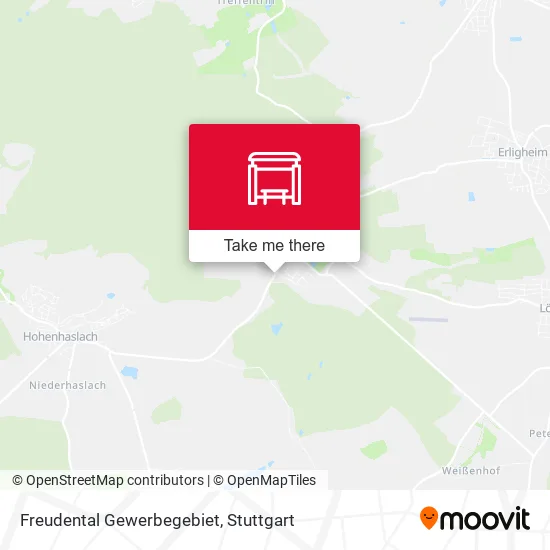 Карта Freudental Gewerbegebiet