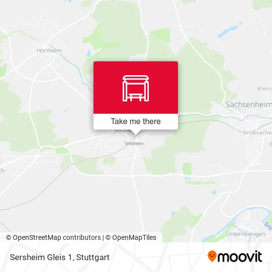 Карта Sersheim Gleis 1