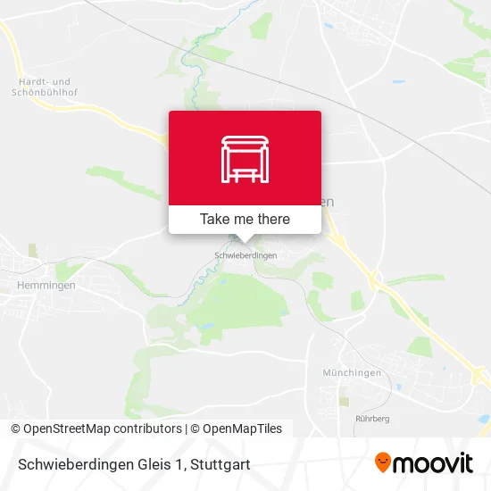 Карта Schwieberdingen Gleis 1