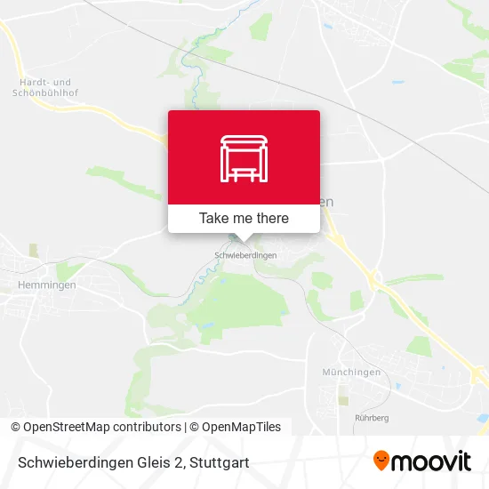 Карта Schwieberdingen Gleis 2